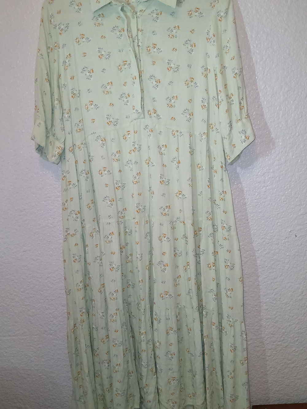 a.n.a Mint Green Floral Maxi Dress
